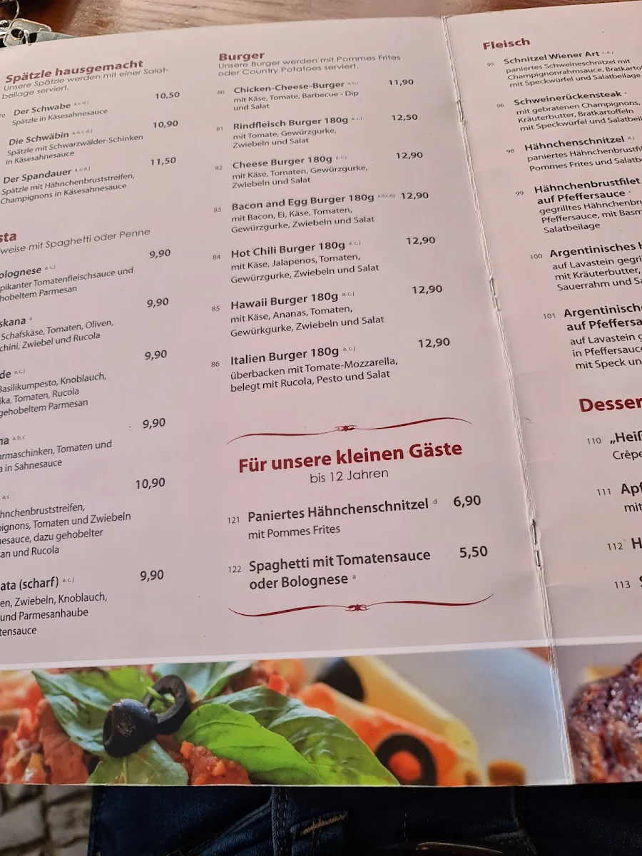 Speisekarte, Salt & Pepper