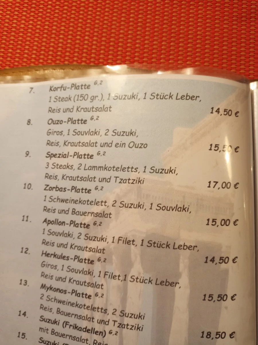 Speisekarte photo 7