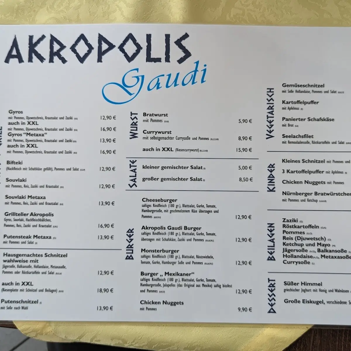 Speisekarte photo 2