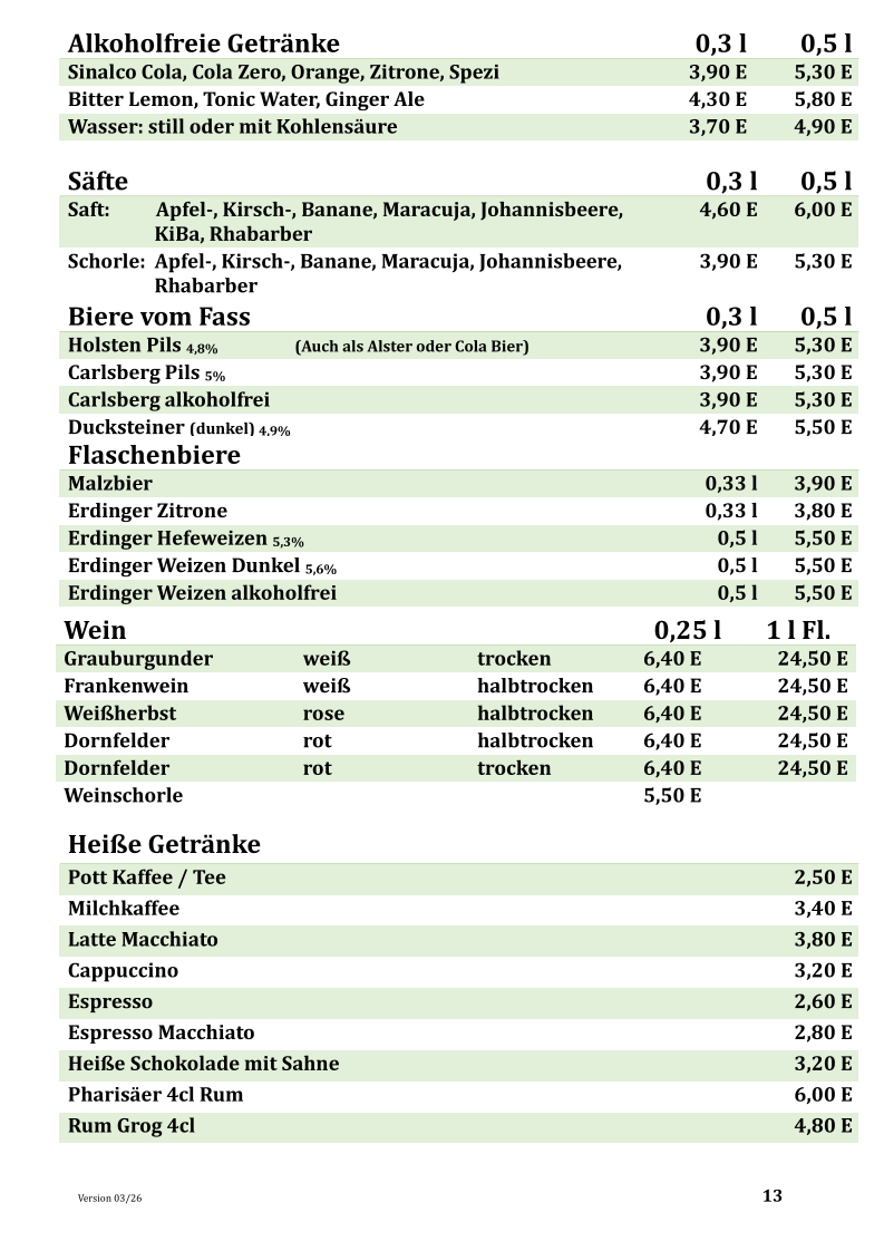 Speisekarte photo 4