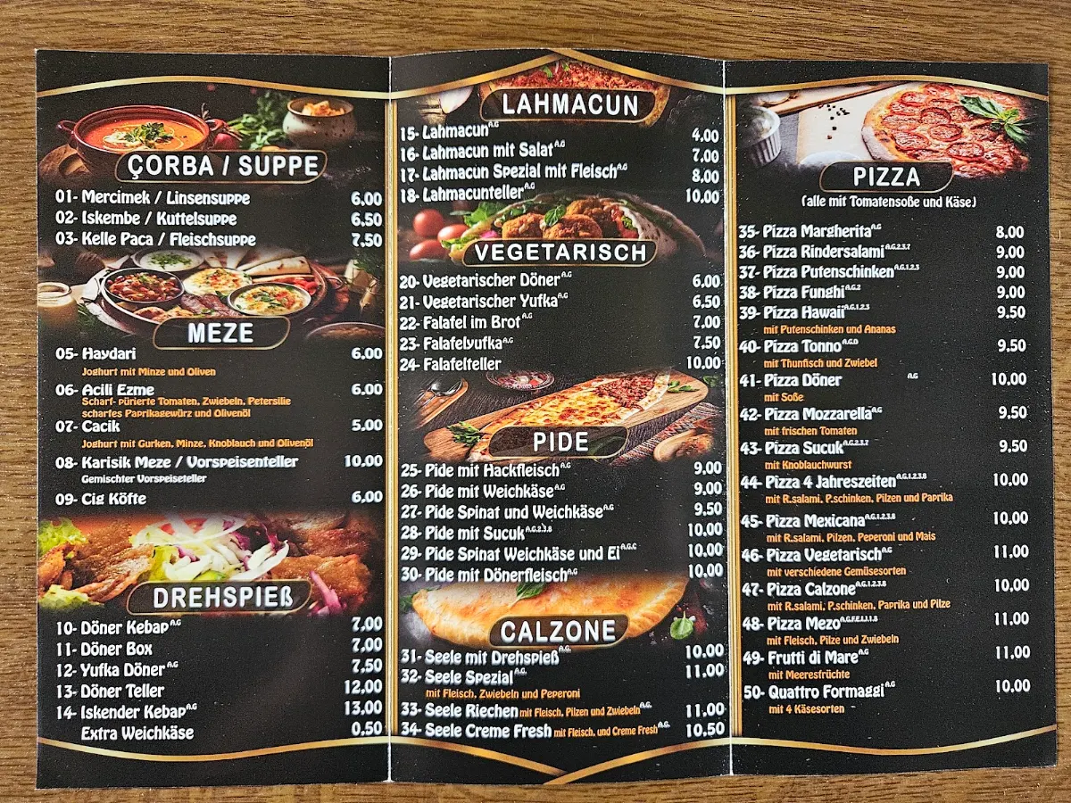 Speisekarte, Sport Grillhaus Richen