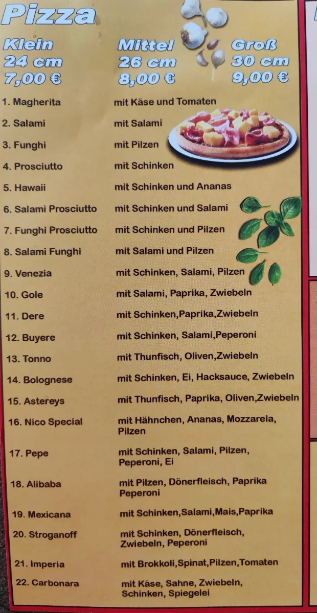 Speisekarte photo 2