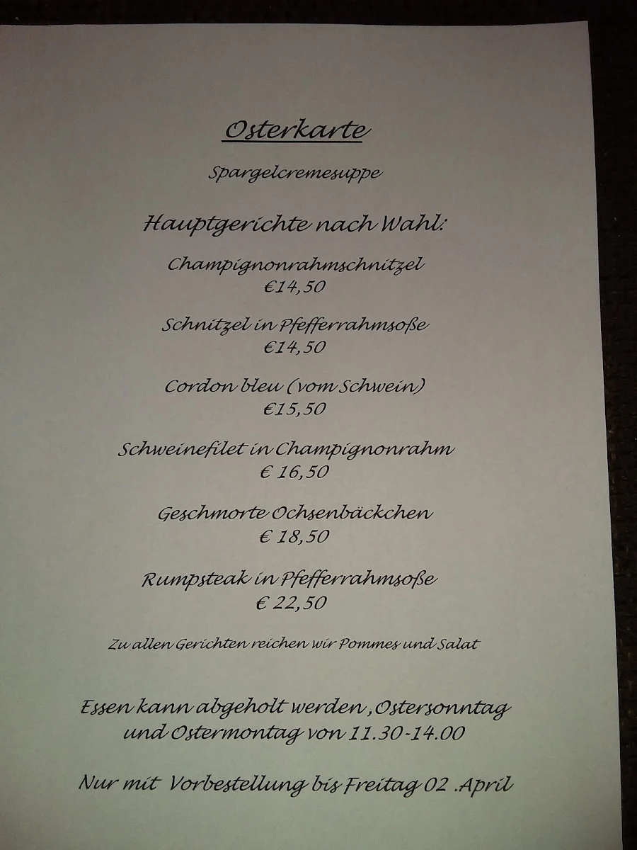 Speisekarte photo 1