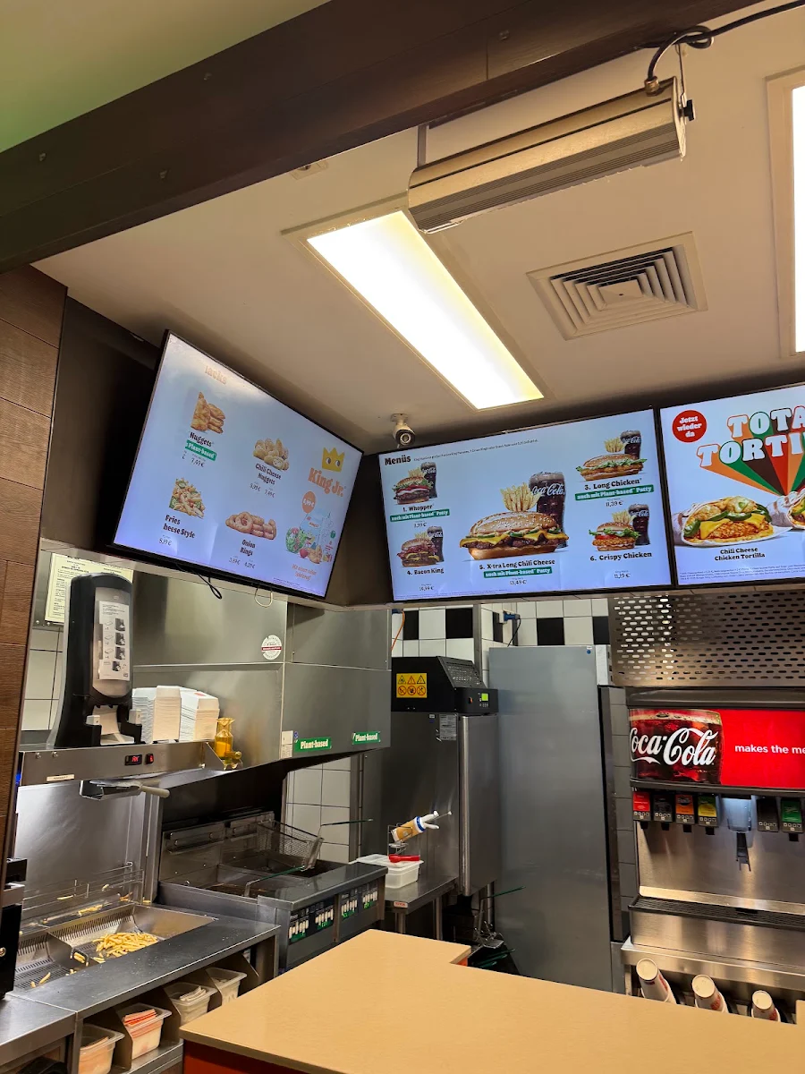 Speisekarte, Burger King Stuttgart