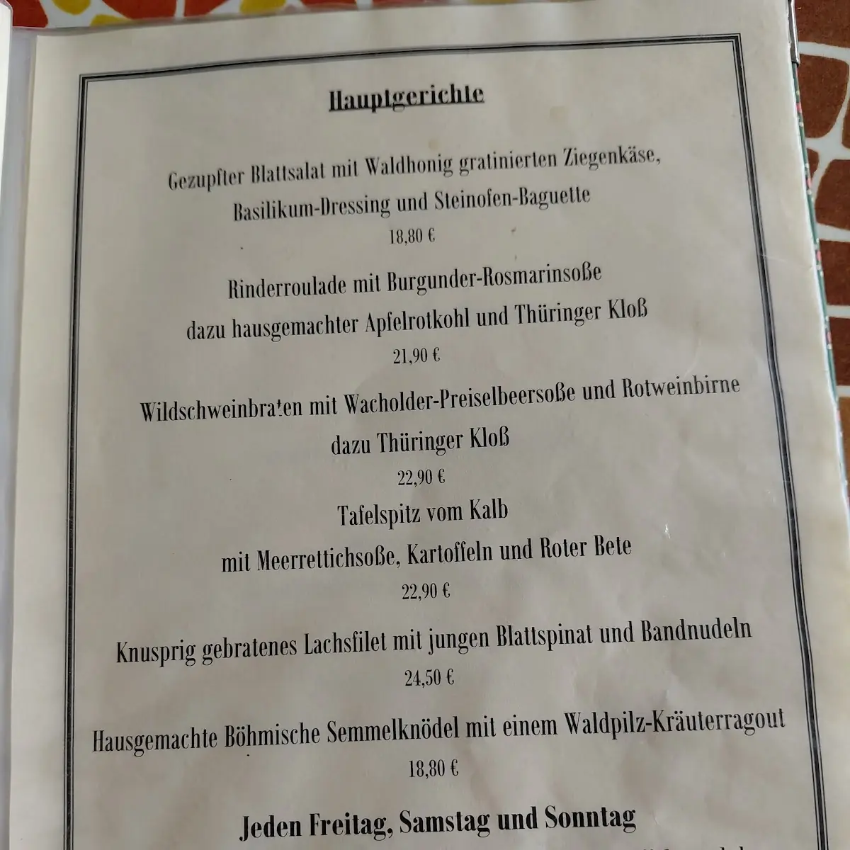Speisekarte photo 3