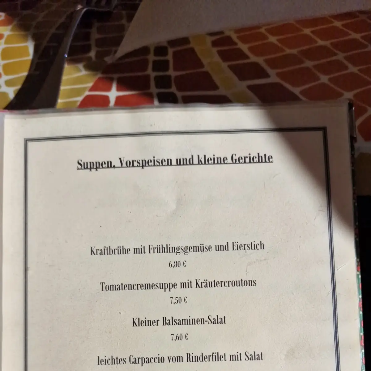 Speisekarte photo 8