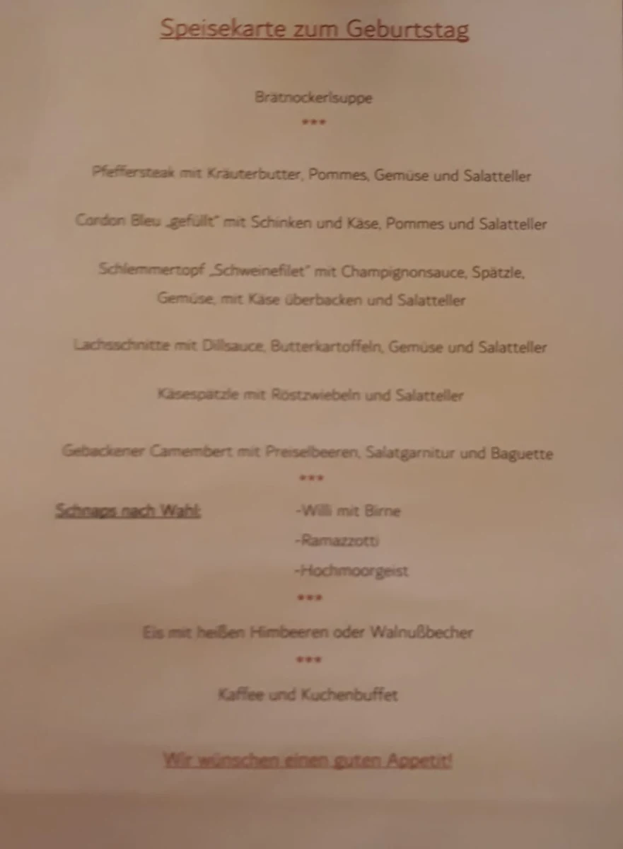 Speisekarte photo 3