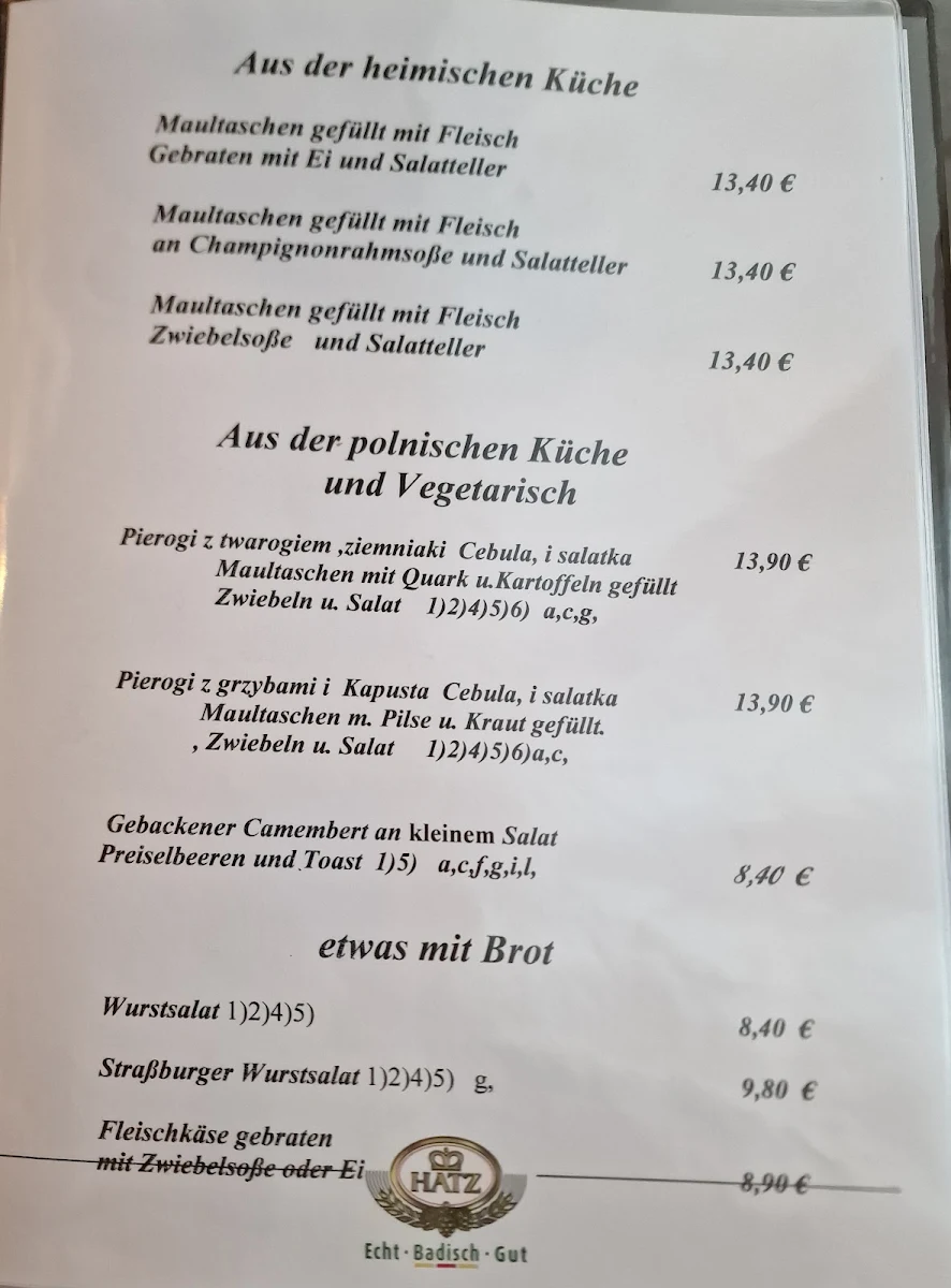 Speisekarte photo 2