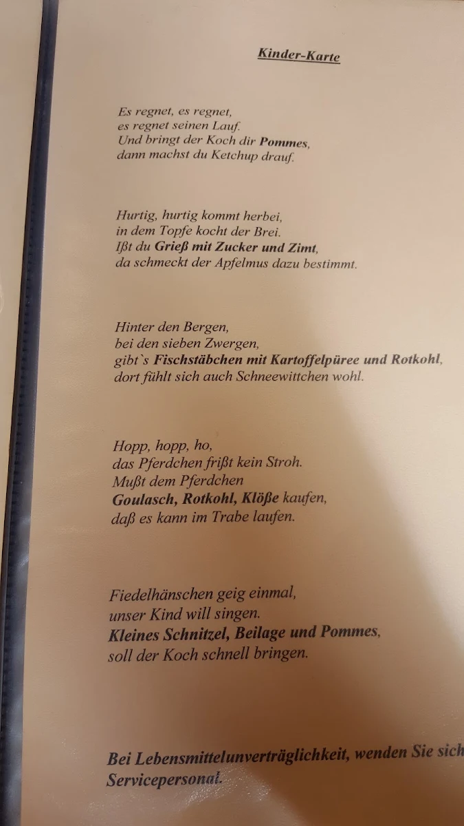 Speisekarte photo 2