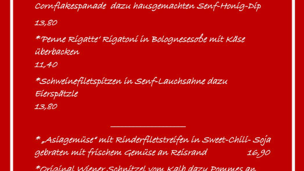 Speisekarte photo 3