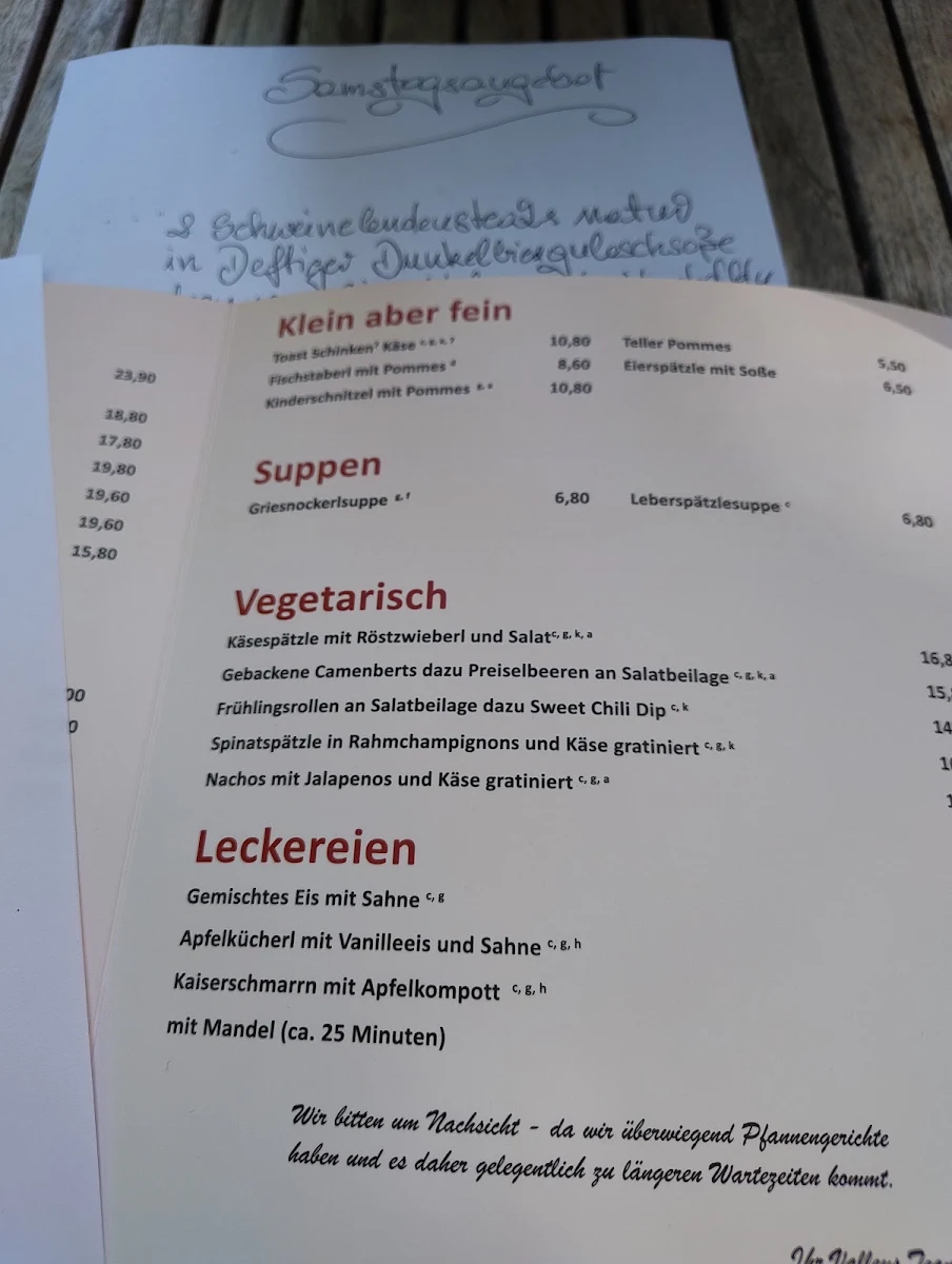 Speisekarte photo 5