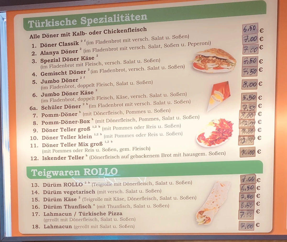 Speisekarte photo 1