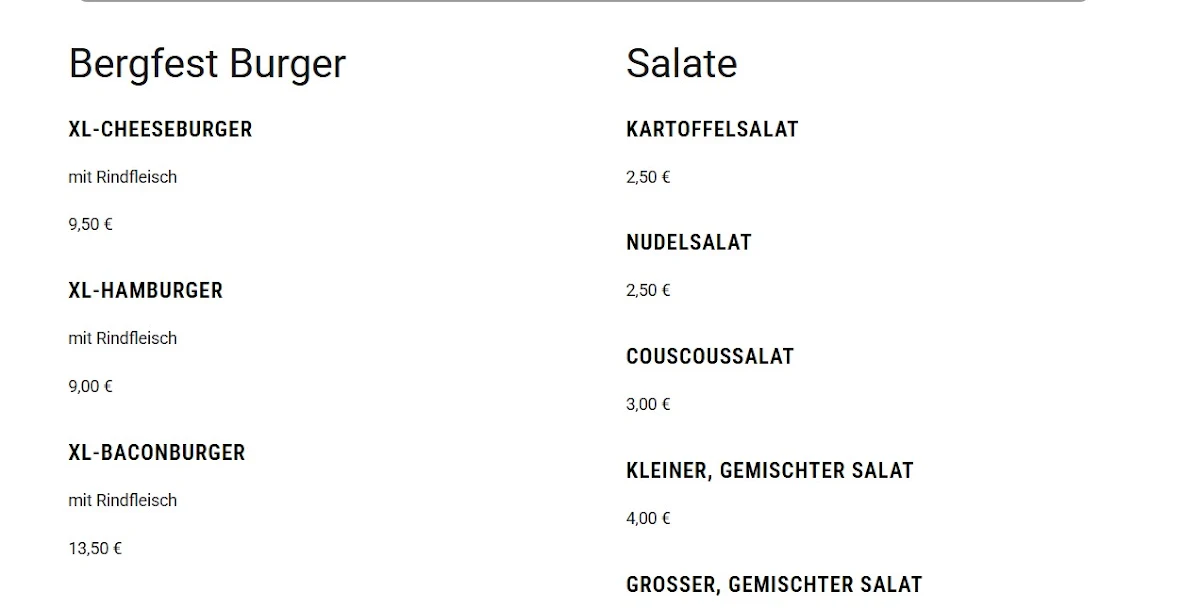Speisekarte photo 1
