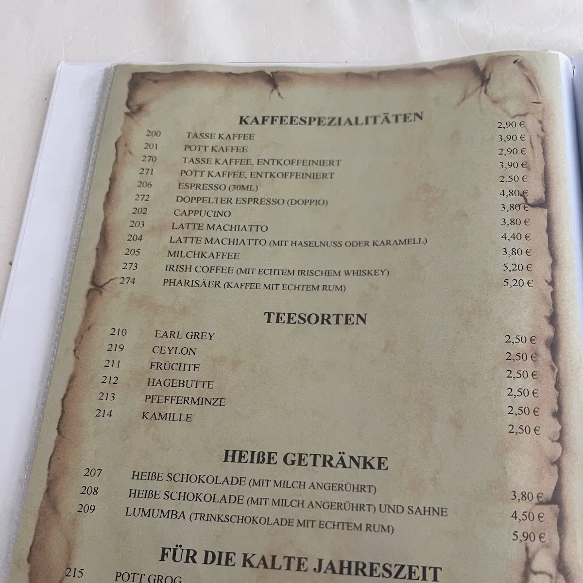 Speisekarte photo 1