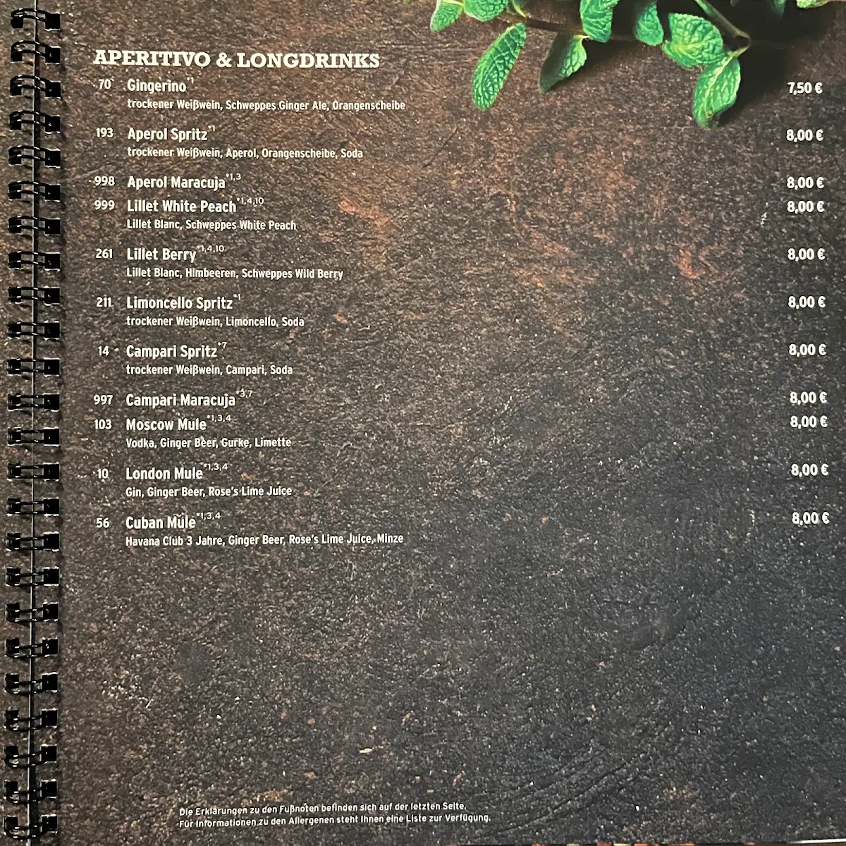 Speisekarte photo 2