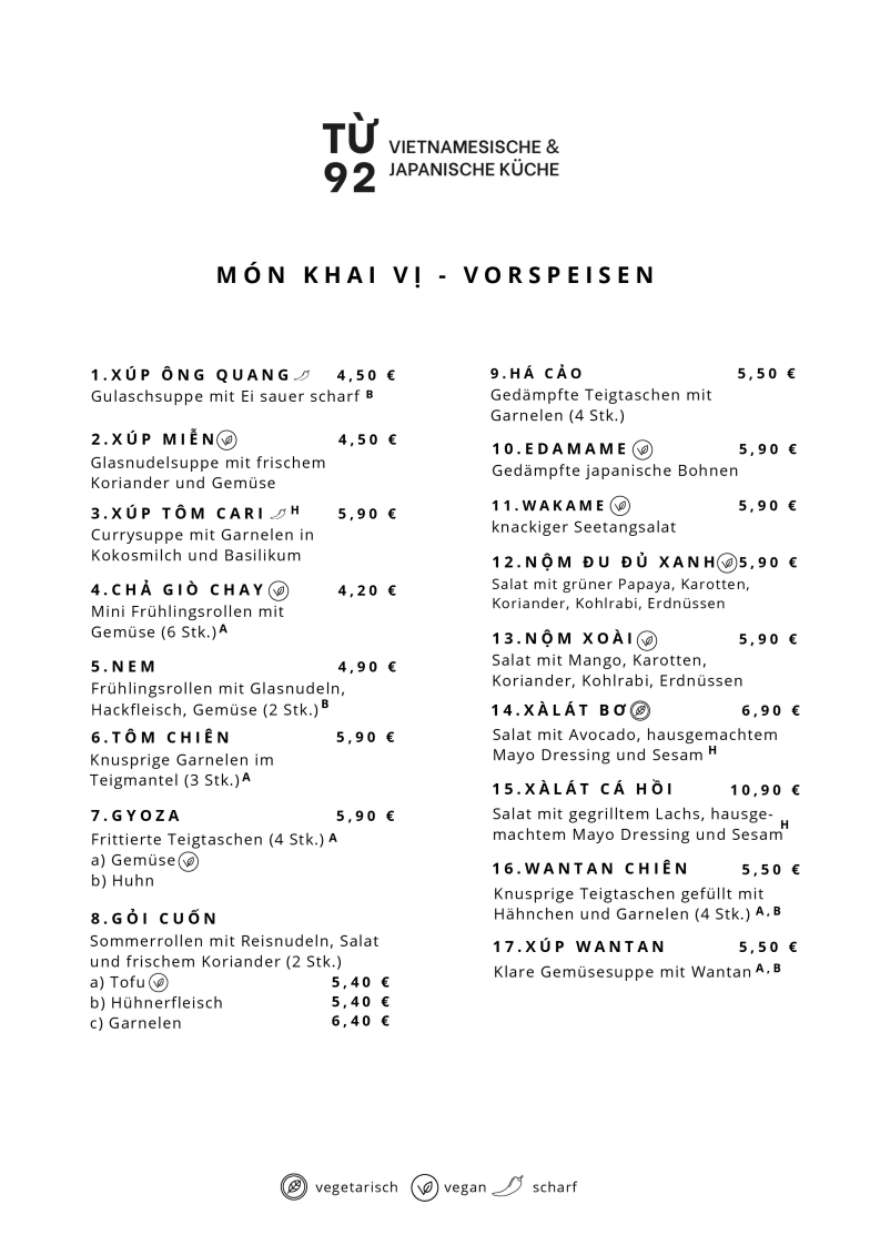 Speisekarte photo 2