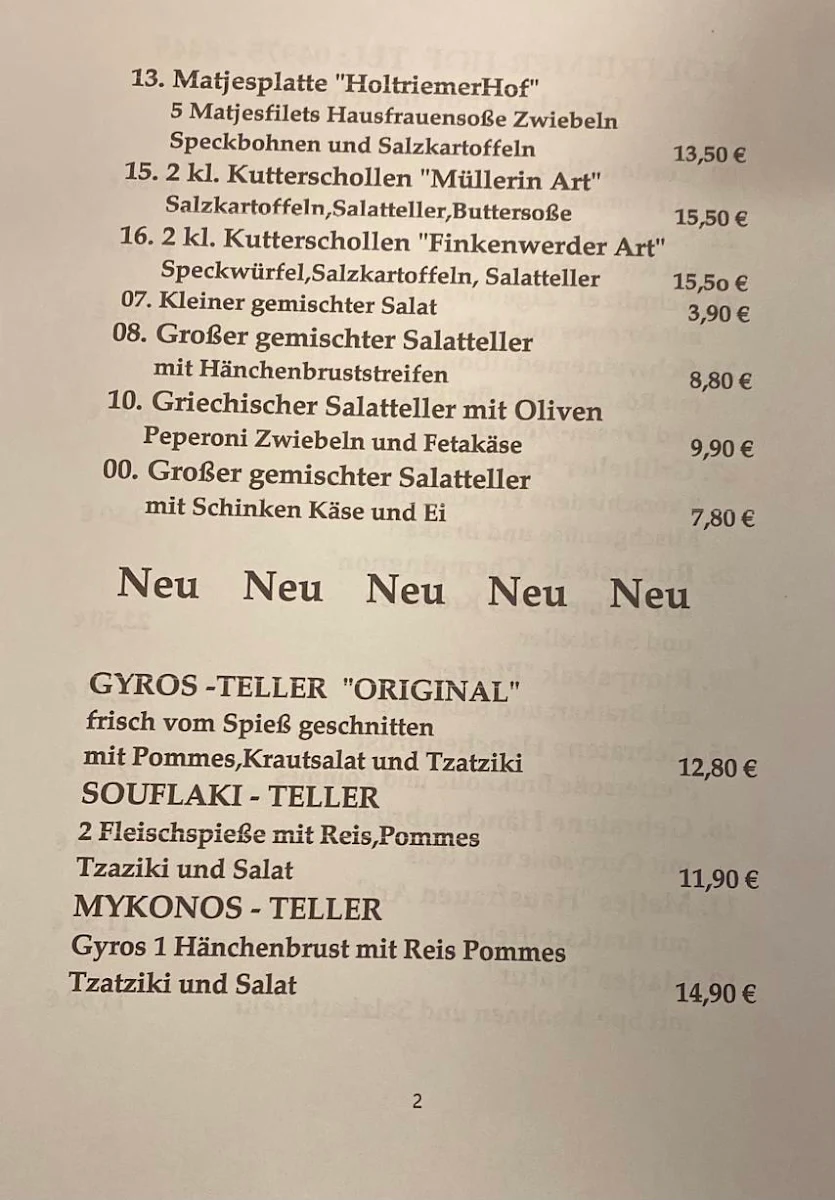 Speisekarte photo 2