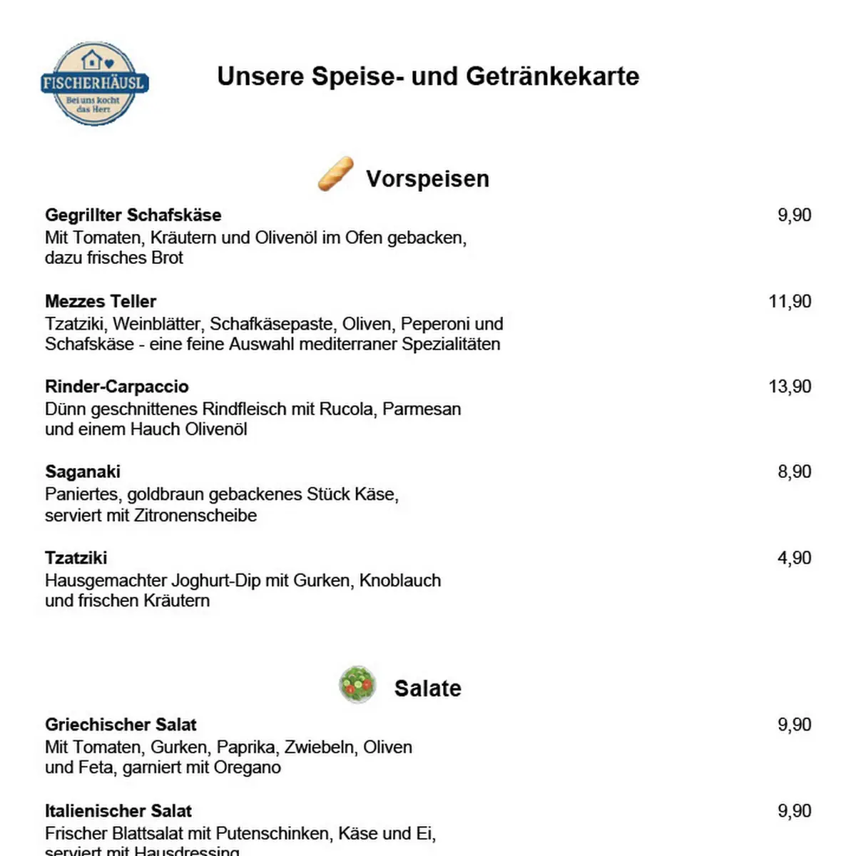 Speisekarte photo 2