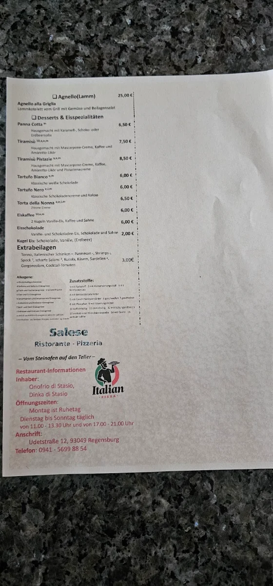 Speisekarte photo 3