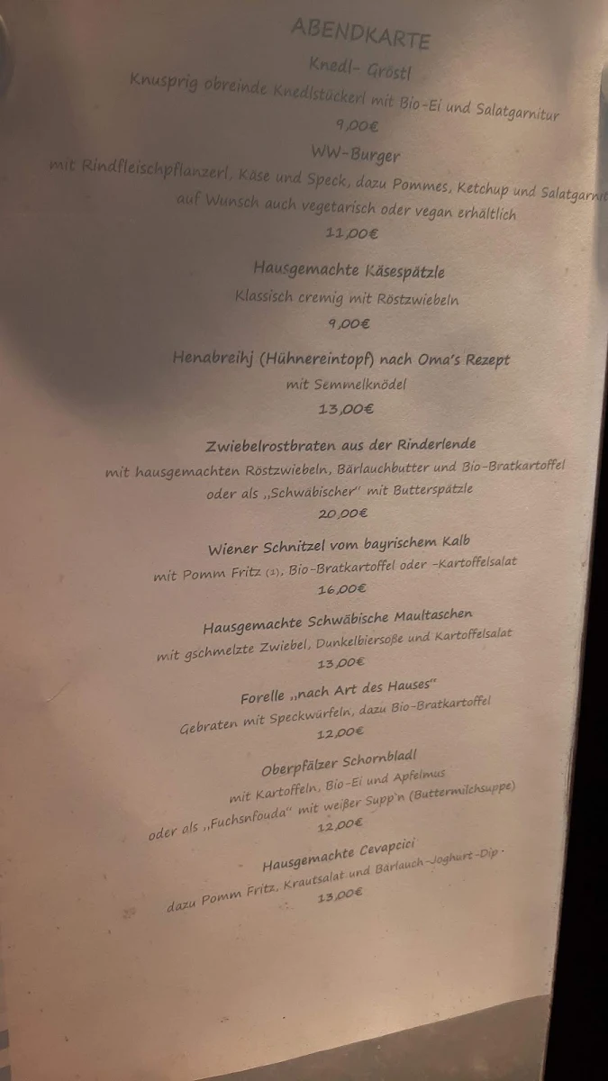 Speisekarte photo 1