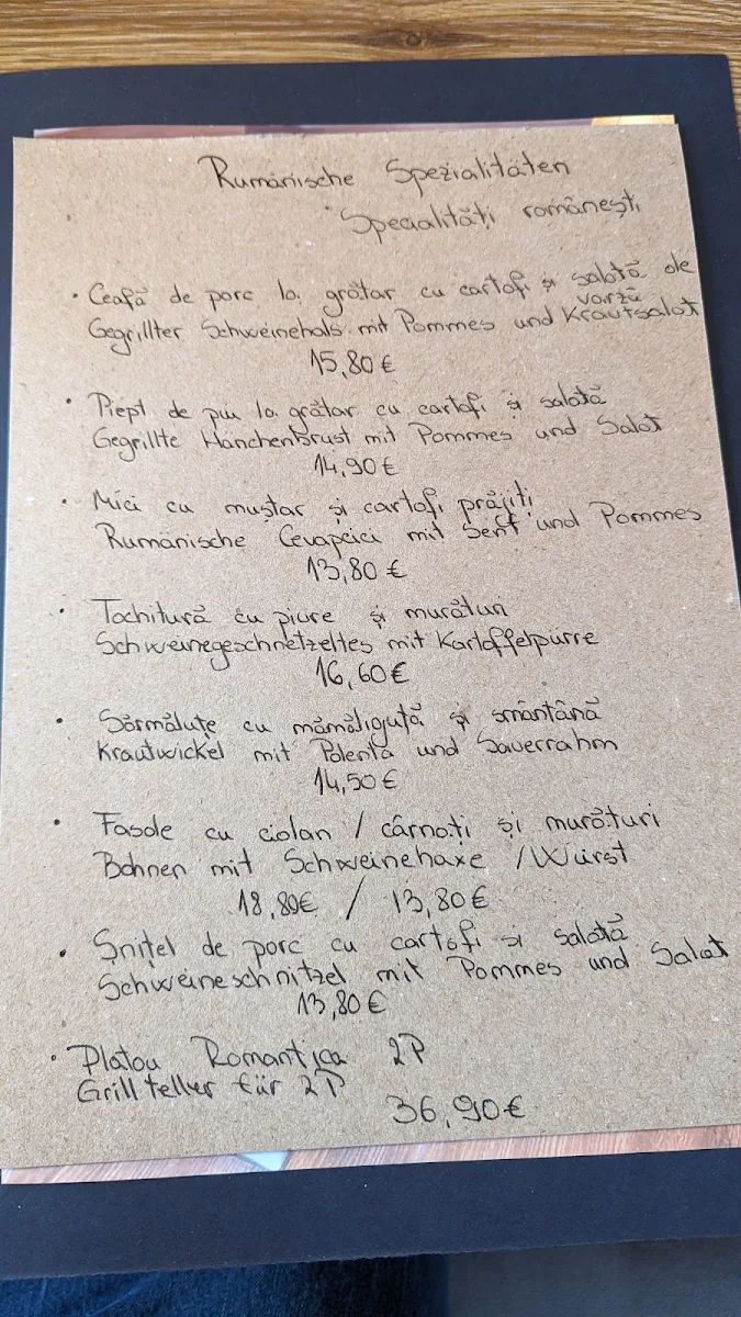 Speisekarte photo 1