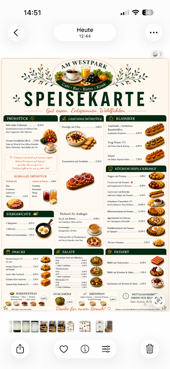 Speisekarte photo 2