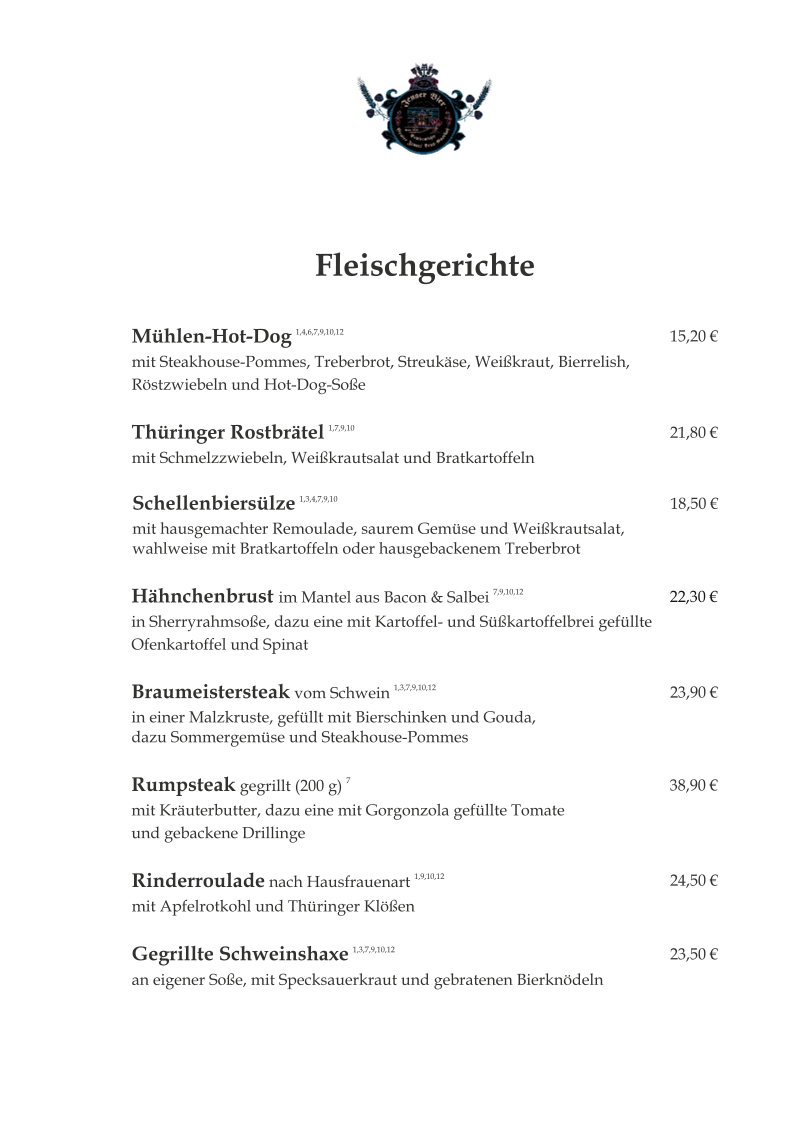 Speisekarte photo 2