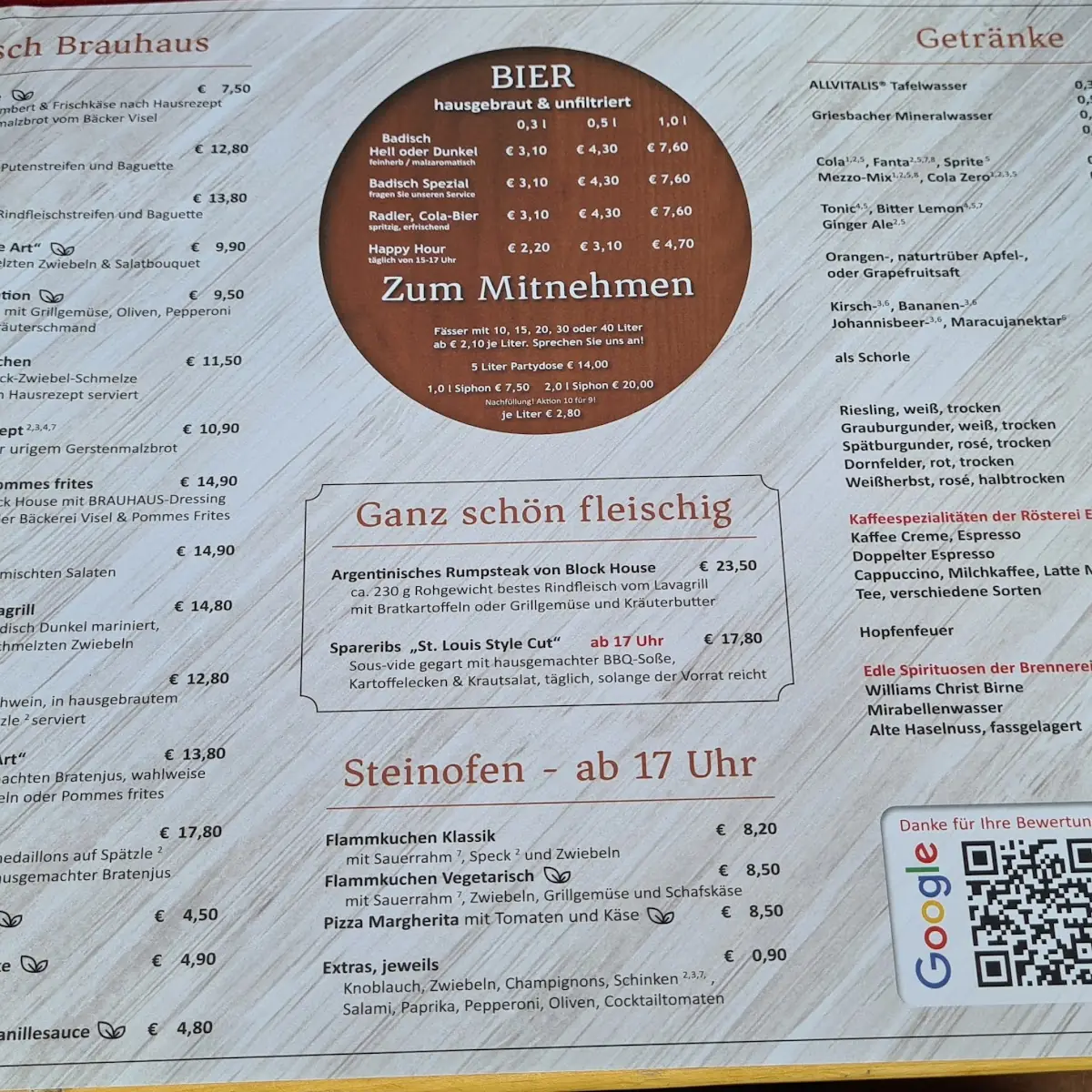 Speisekarte photo 2