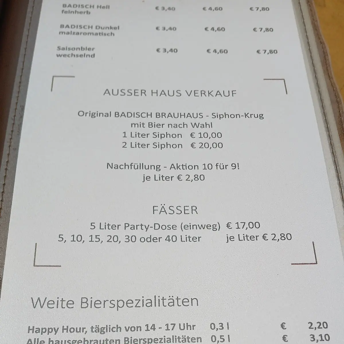 Speisekarte photo 9