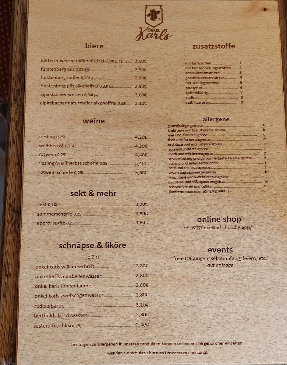 Speisekarte photo 2