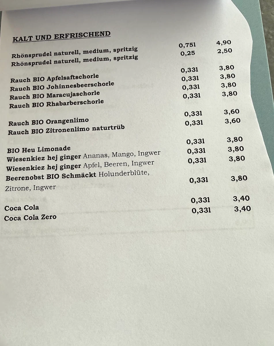 Speisekarte photo 1