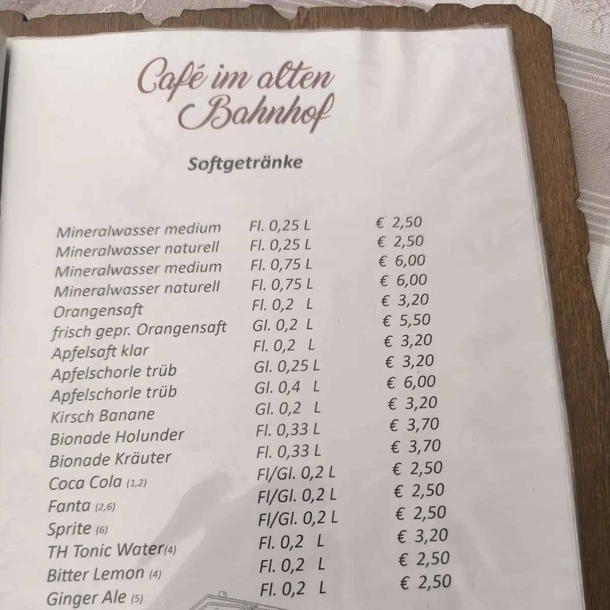 Speisekarte photo 2
