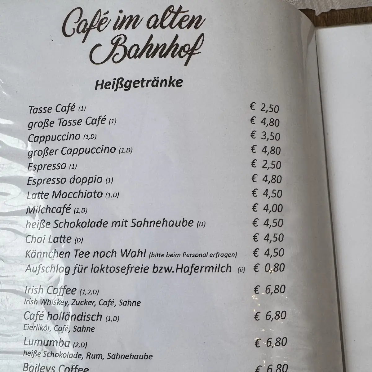 Speisekarte photo 5