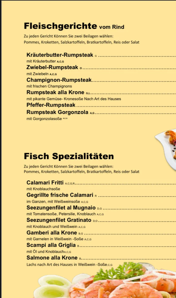 Speisekarte photo 1