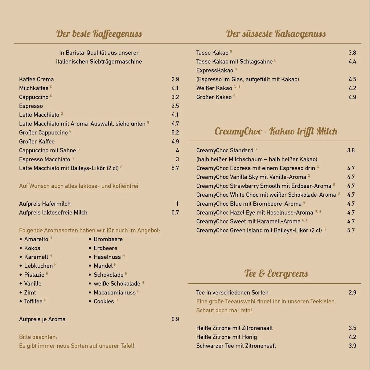 Speisekarte photo 4