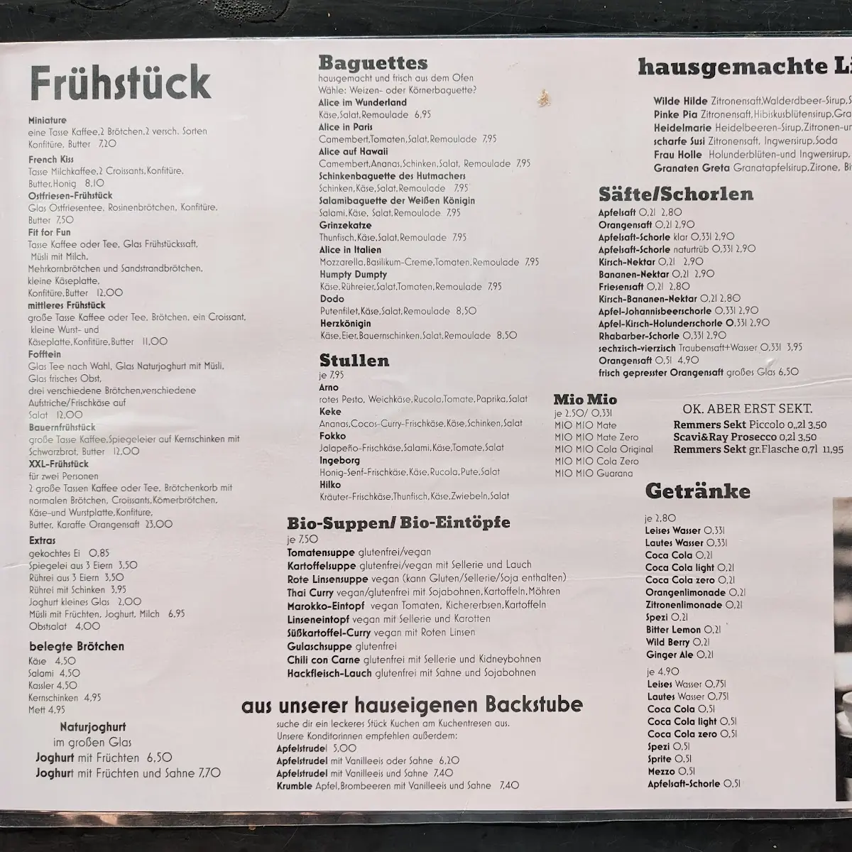 Speisekarte photo 1