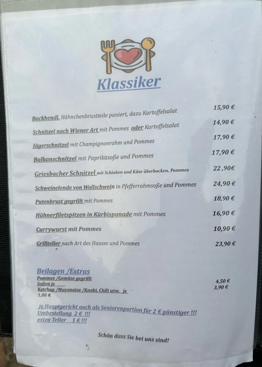 Speisekarte photo 2