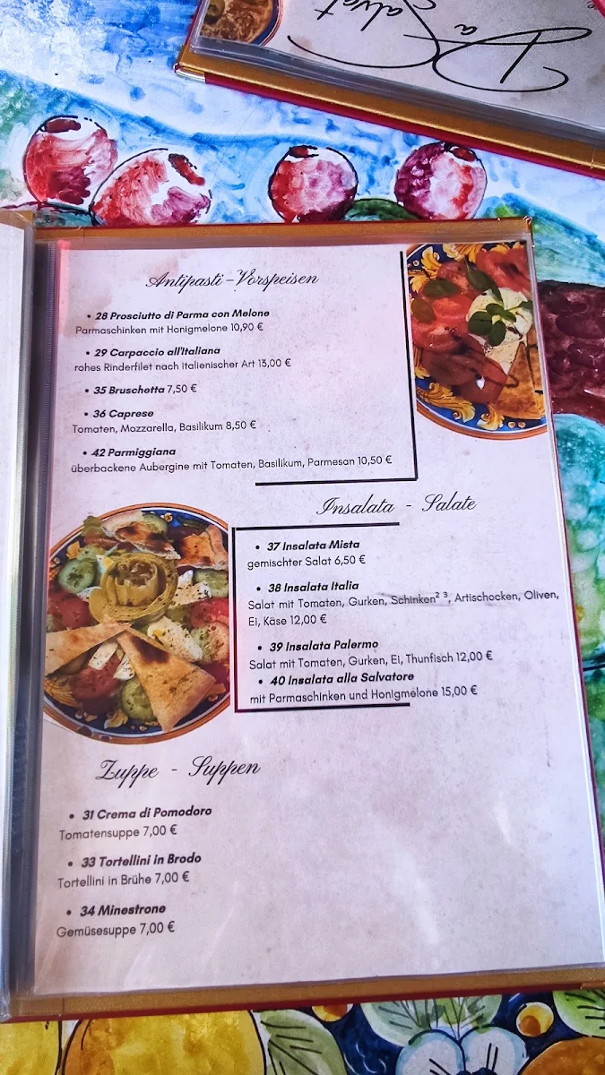 Speisekarte, Ristorante Da Salvatore