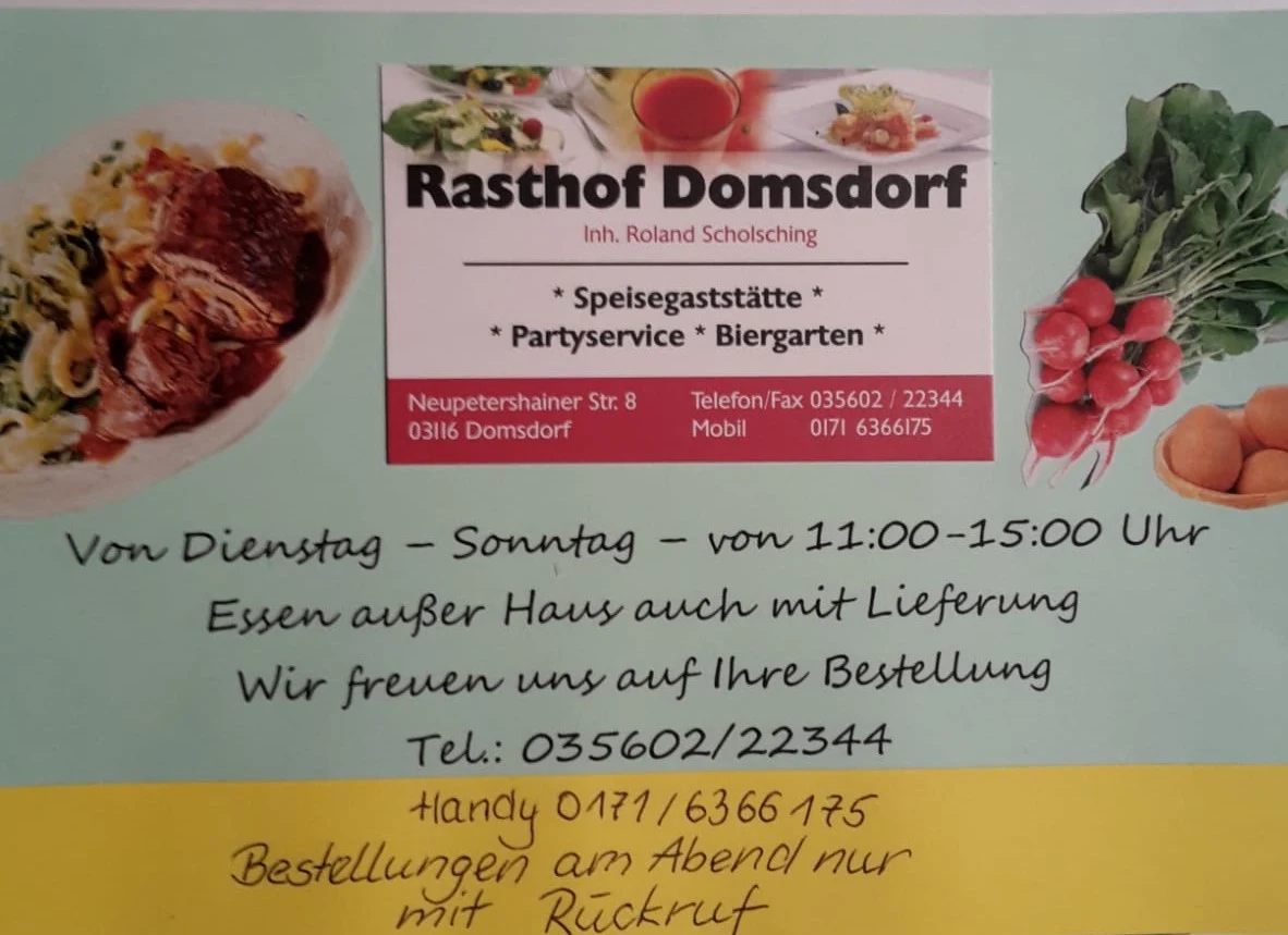 Speisekarte, Rasthof Roland Scholsching
