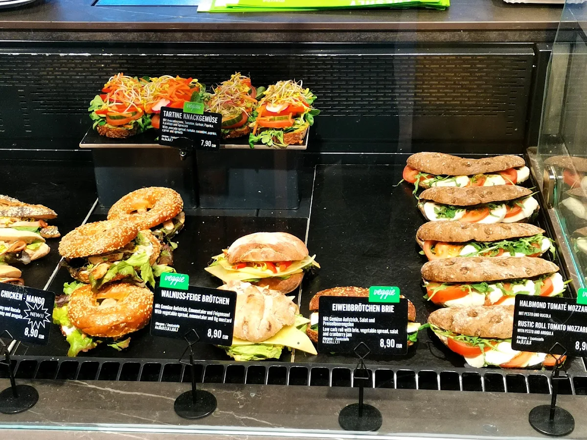 Speisekarte, Marché Sandwich Manufaktur Nürnberg Airport