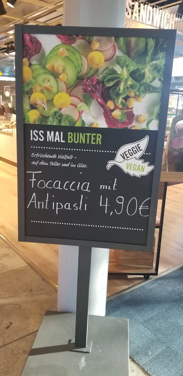 Speisekarte, Marché Sandwich Manufaktur Nürnberg Airport