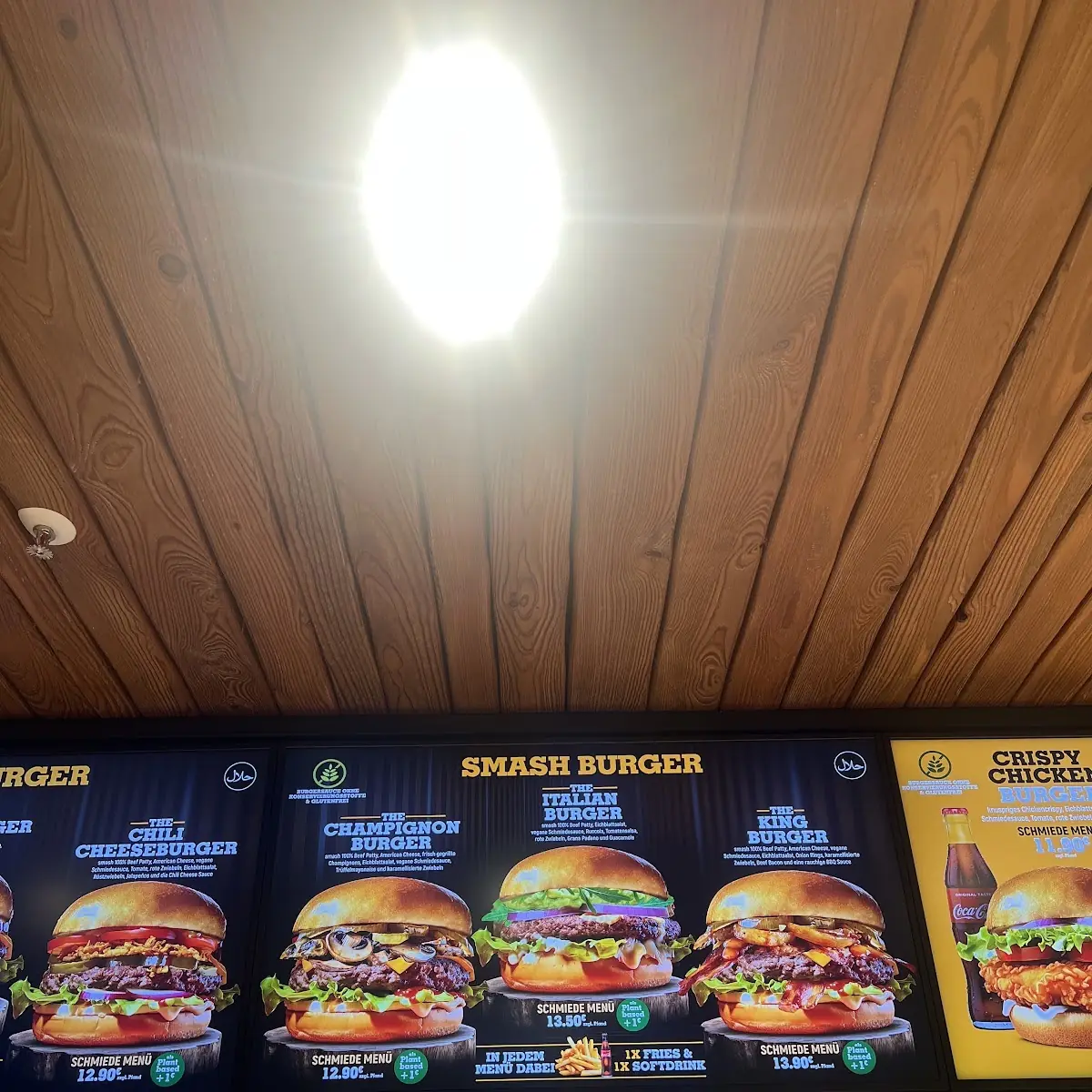 Speisekarte, Schmiede Burger & Fritten