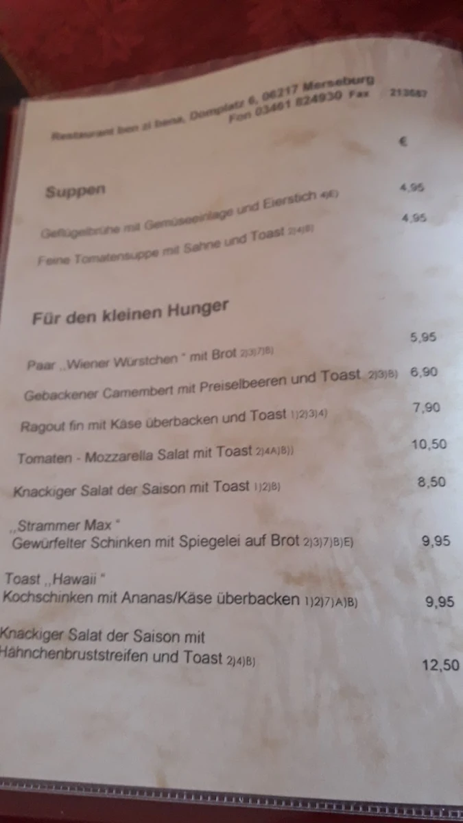 Speisekarte photo 5