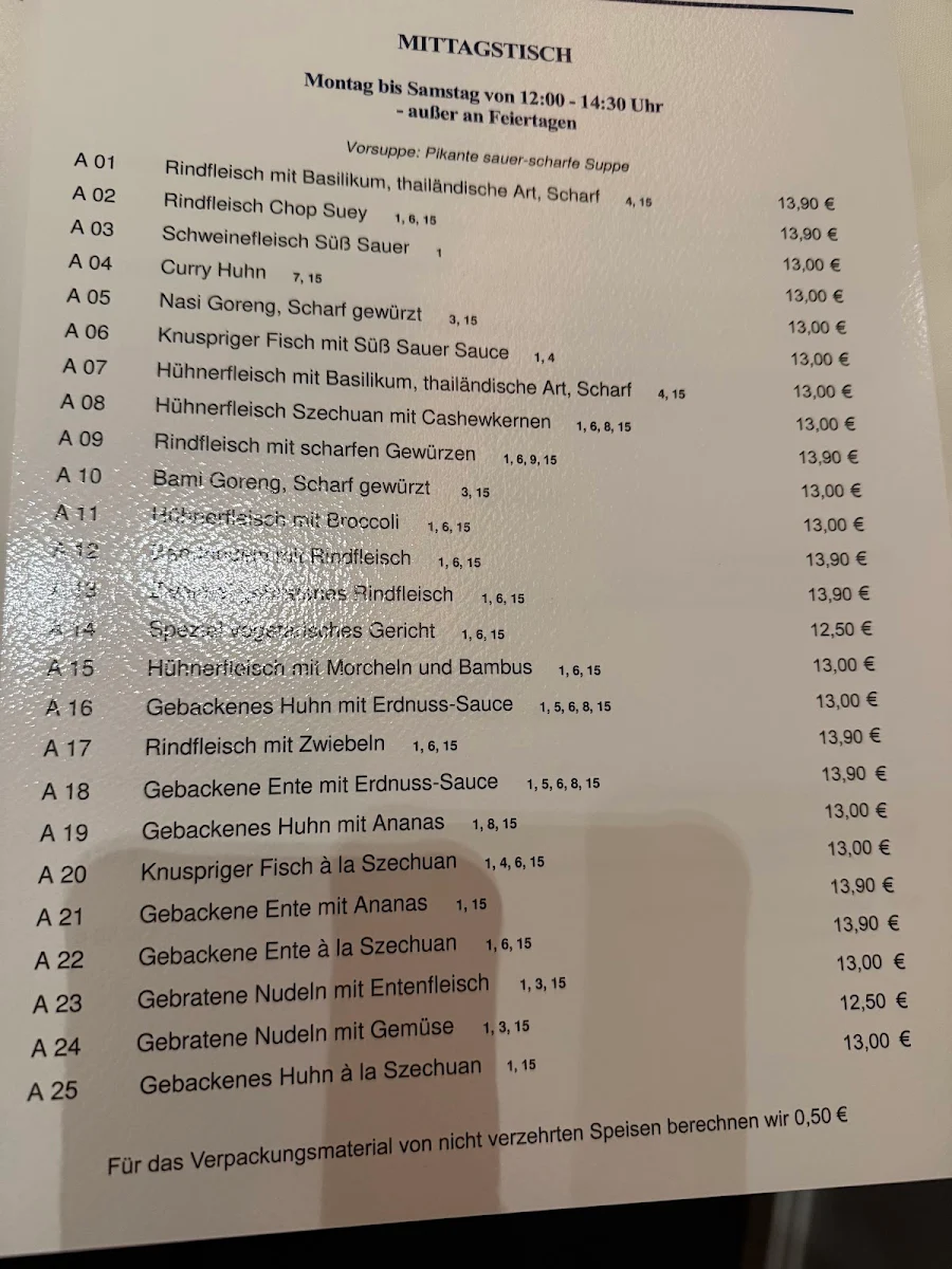 Speisekarte photo 1