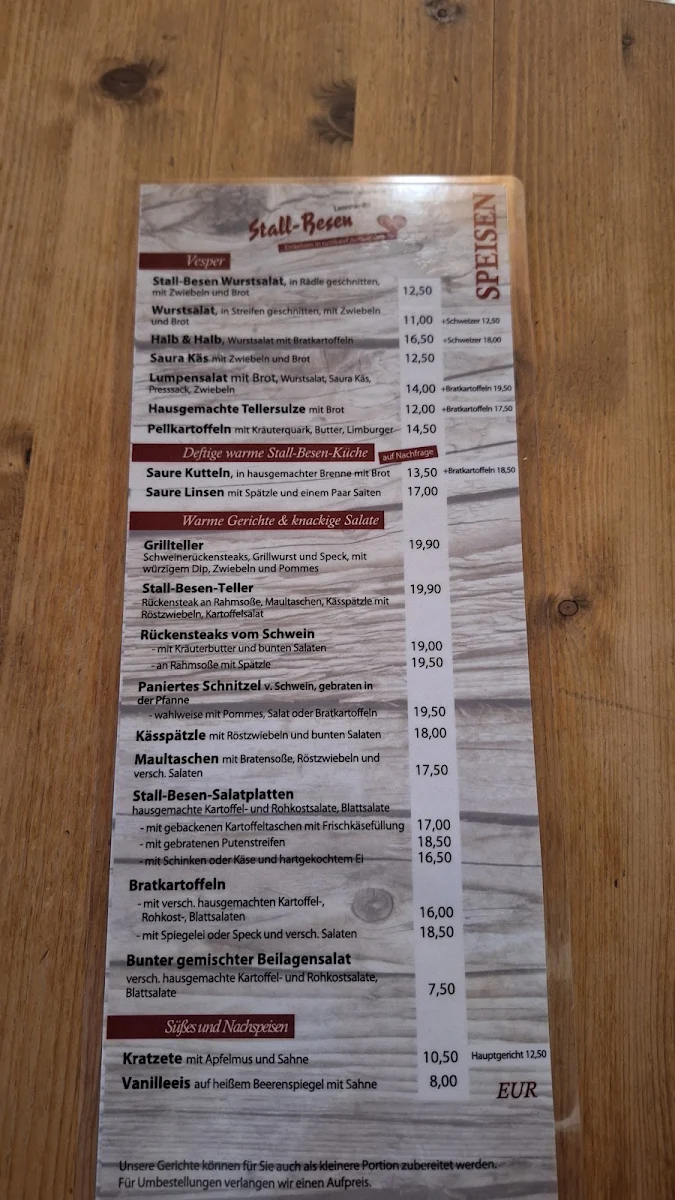 Speisekarte photo 2