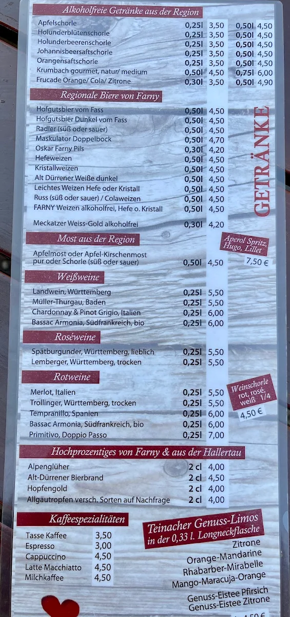 Speisekarte photo 9