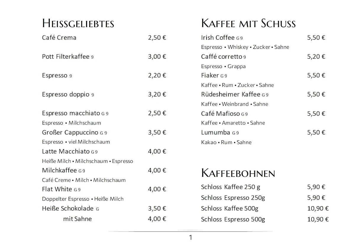 Speisekarte photo 2