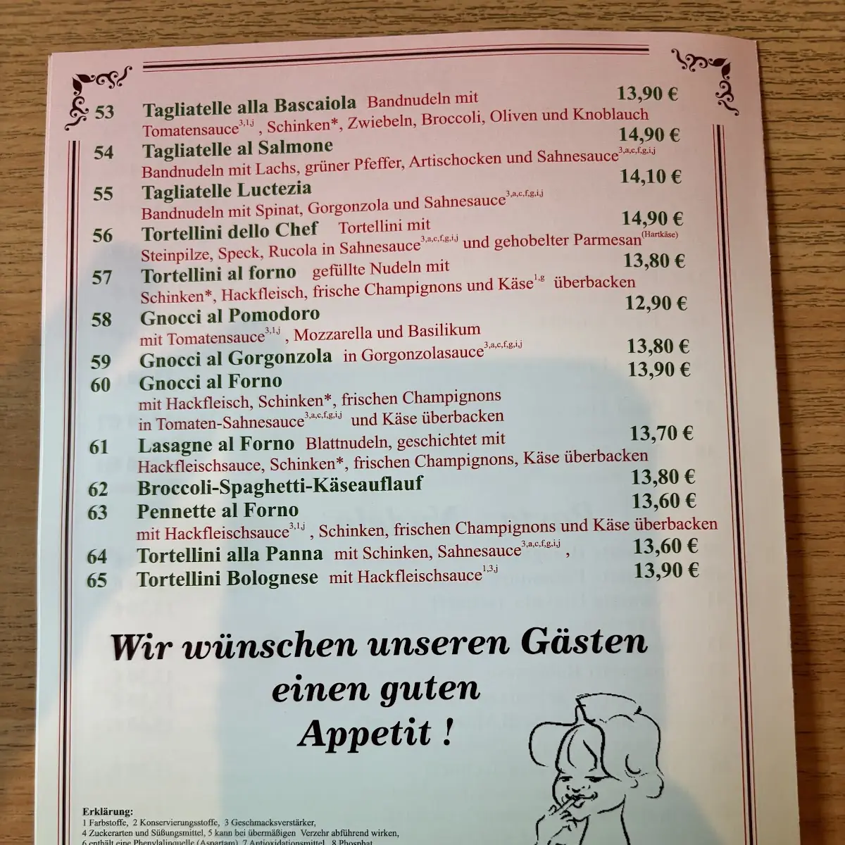 Speisekarte photo 2