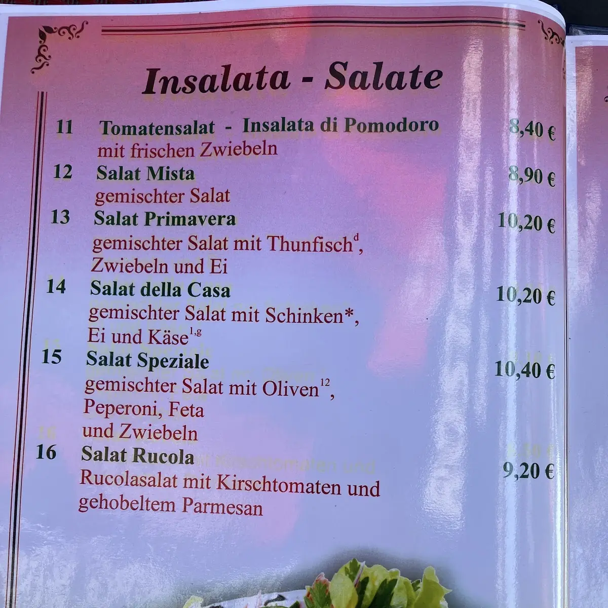 Speisekarte photo 5