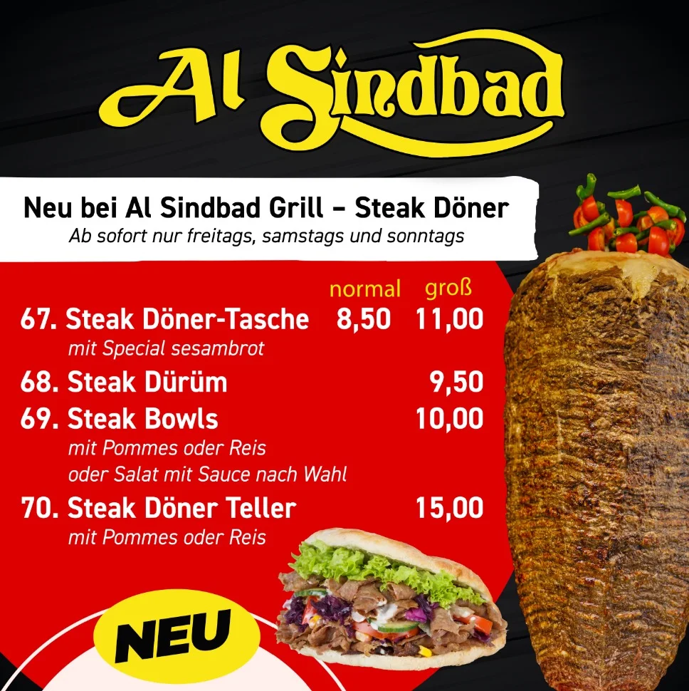 Speisekarte, Al Sindbad
